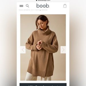 BOOB Design wool maternity/nursing sweater NWT
